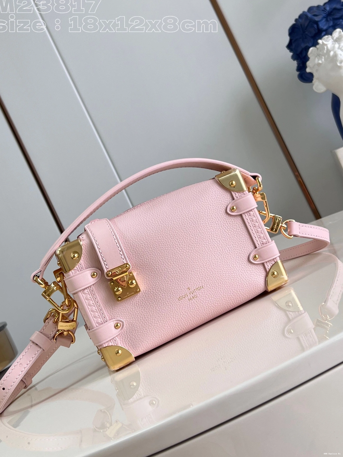 AAA Pruses Bags LOUIS PM-18*12.5*8CM Trunk VUITTON Side 0730